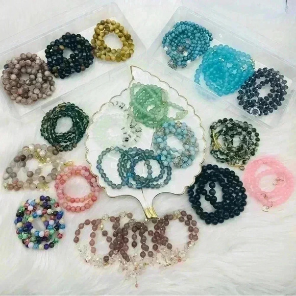 Not So Mystery Bracelet Bundle 5 (5 Piece Randomly Selected Beaded Bracelets) - Picture 3 of 17